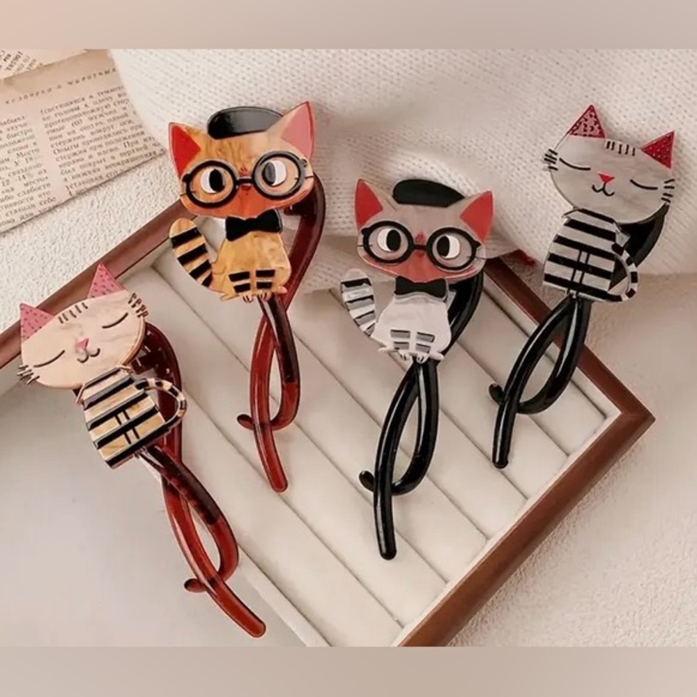 Cute Cat Hair Clips Set - Picture 6 of 6